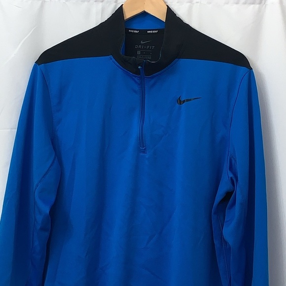 Women’s Nike Golf Half Zip Blue & Black Pullover Size Large EUC - Picture 2 of 7